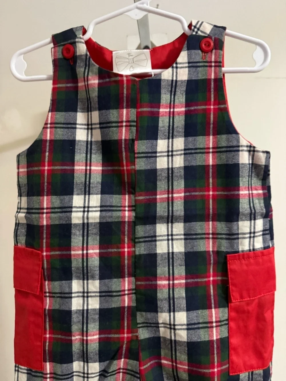 NWT “Apple of my Eye” Plaid Longalls